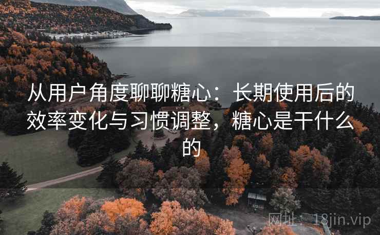 从用户角度聊聊糖心：长期使用后的效率变化与习惯调整，糖心是干什么的  第2张