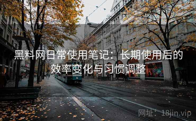 黑料网日常使用笔记：长期使用后的效率变化与习惯调整  第1张