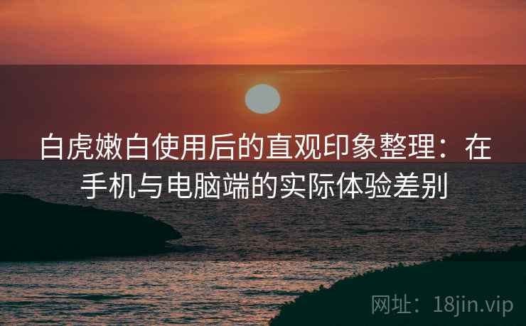 白虎嫩白使用后的直观印象整理：在手机与电脑端的实际体验差别  第2张