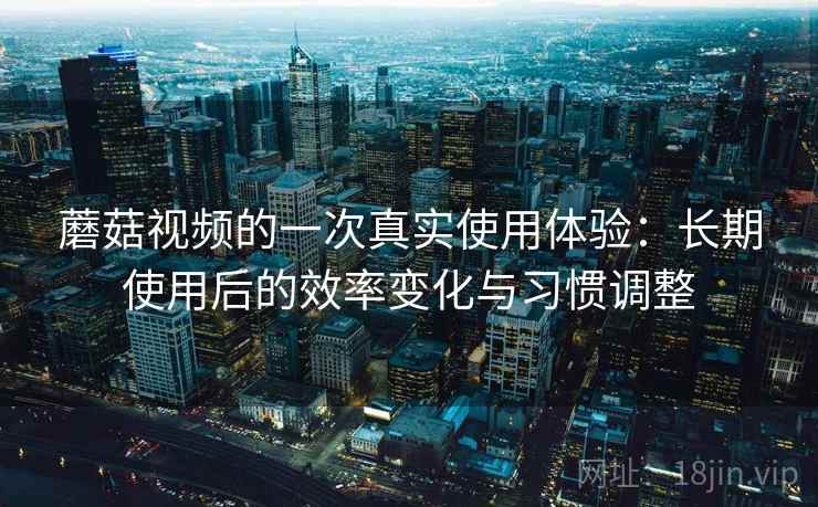 蘑菇视频的一次真实使用体验：长期使用后的效率变化与习惯调整  第2张