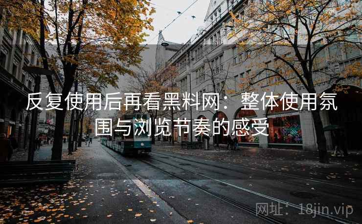 反复使用后再看黑料网：整体使用氛围与浏览节奏的感受  第1张