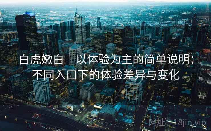 白虎嫩白｜以体验为主的简单说明：不同入口下的体验差异与变化  第1张