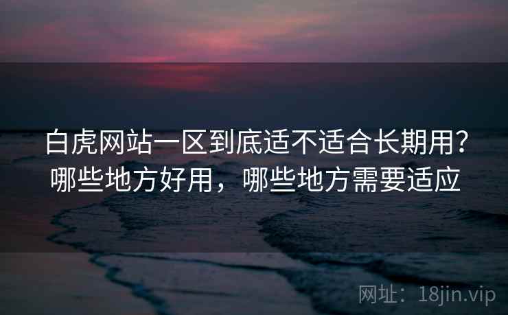 白虎网站一区到底适不适合长期用?哪些地方好用,哪些地方需要适应 第2张 白虎网站一区到底适不适合长期用?哪些地方好用,哪些地方需要适应 第2张