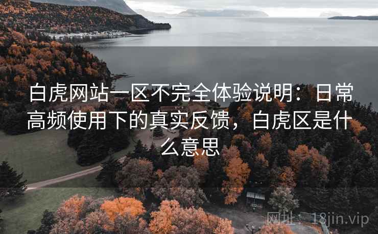 白虎网站一区不完全体验说明：日常高频使用下的真实反馈，白虎区是什么意思  第2张