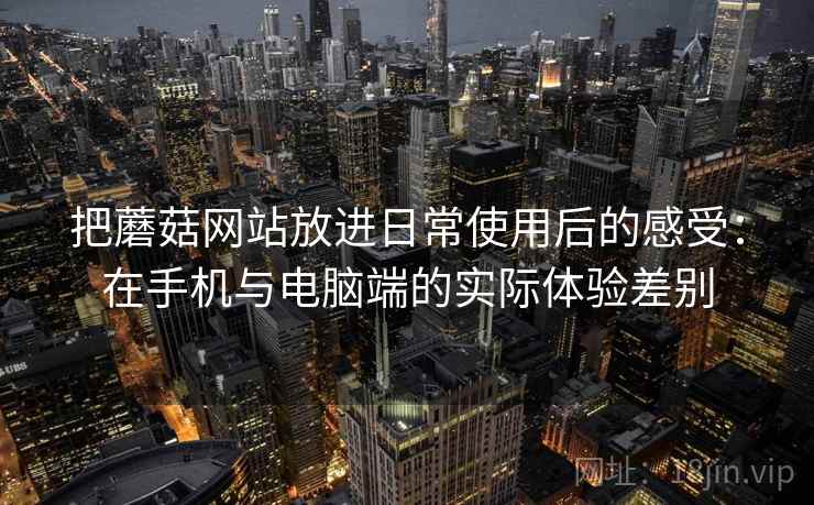 把蘑菇网站放进日常使用后的感受：在手机与电脑端的实际体验差别  第2张
