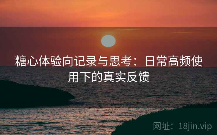 糖心体验向记录与思考：日常高频使用下的真实反馈  第2张