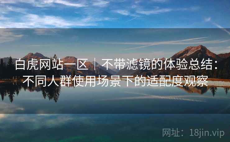 白虎网站一区｜不带滤镜的体验总结：不同人群使用场景下的适配度观察  第2张