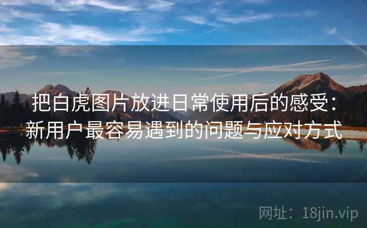 把白虎图片放进日常使用后的感受：新用户最容易遇到的问题与应对方式  第1张