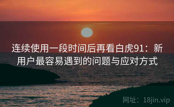 连续使用一段时间后再看白虎91：新用户最容易遇到的问题与应对方式  第1张