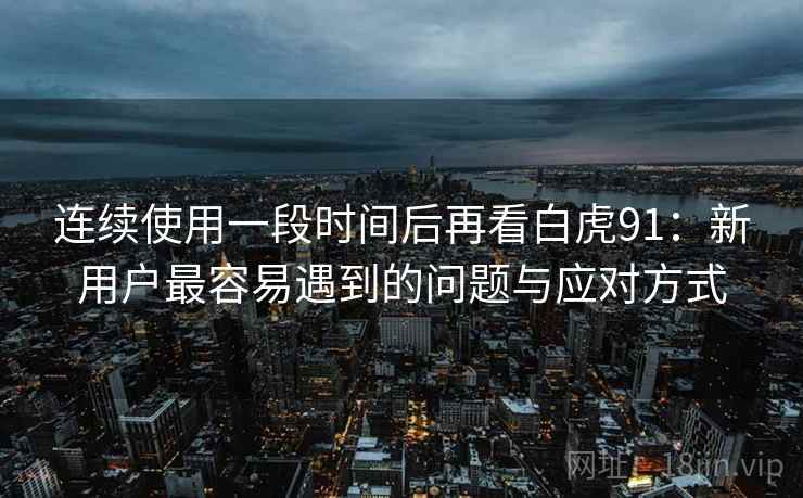 连续使用一段时间后再看白虎91：新用户最容易遇到的问题与应对方式  第2张