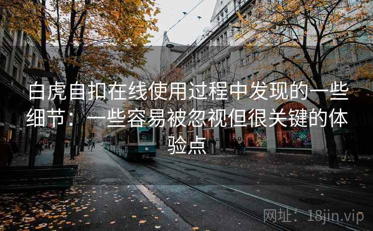白虎自扣在线使用过程中发现的一些细节：一些容易被忽视但很关键的体验点  第2张